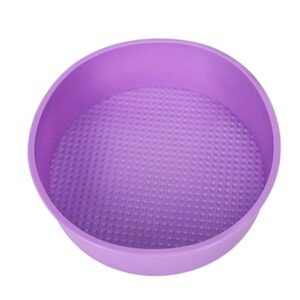 “8-inch BPA-free silicone round cake pan – non-stick and flexible bakeware”